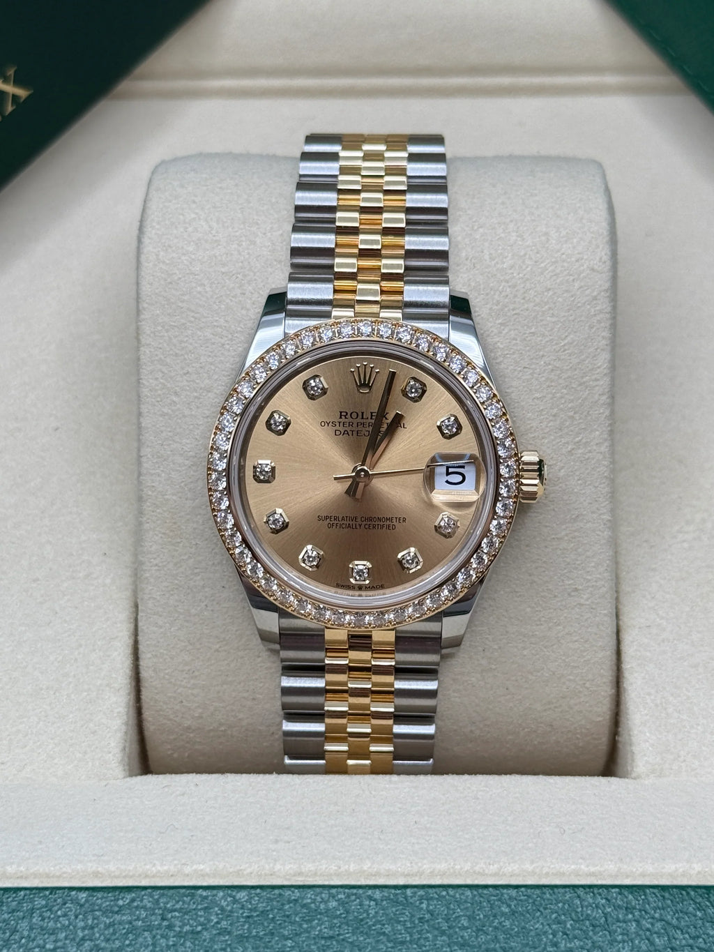 【1:1 Super Clone】 Datejust m278383-0025/0026 31mm Champagne Dial Oyster Bracelet