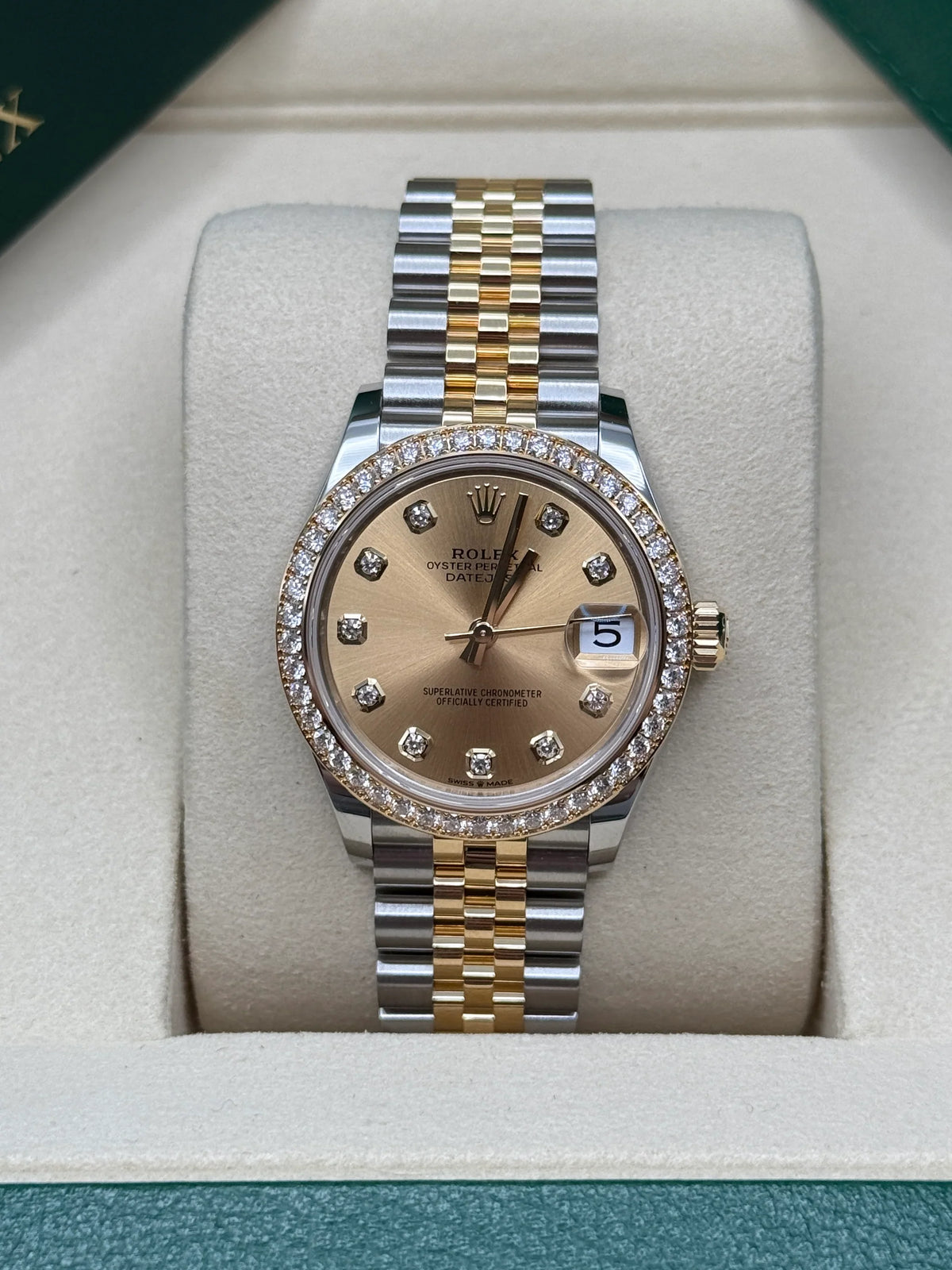 【1:1 Super Clone】 Datejust m278383-0025/0026 31mm Champagne Dial Oyster Bracelet