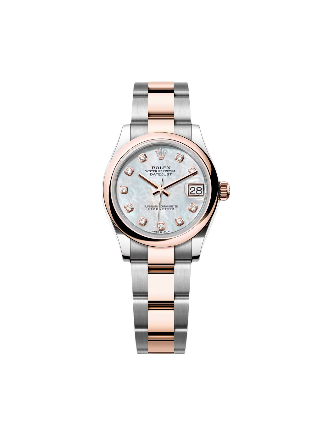 【1:1 Super Clone】 Datejust m278241-0025/0026 White Mother-of-Pearl 31mm Dial Oyster Bracelet Watch