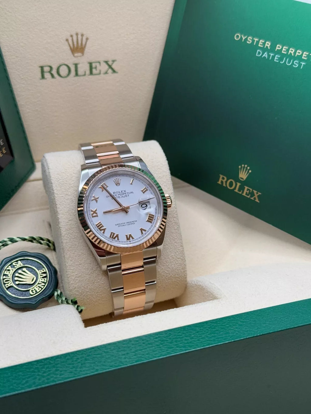 【1:1 Super Clone】  Datejust 36mm 126231 White Dial Oyster Bracelet