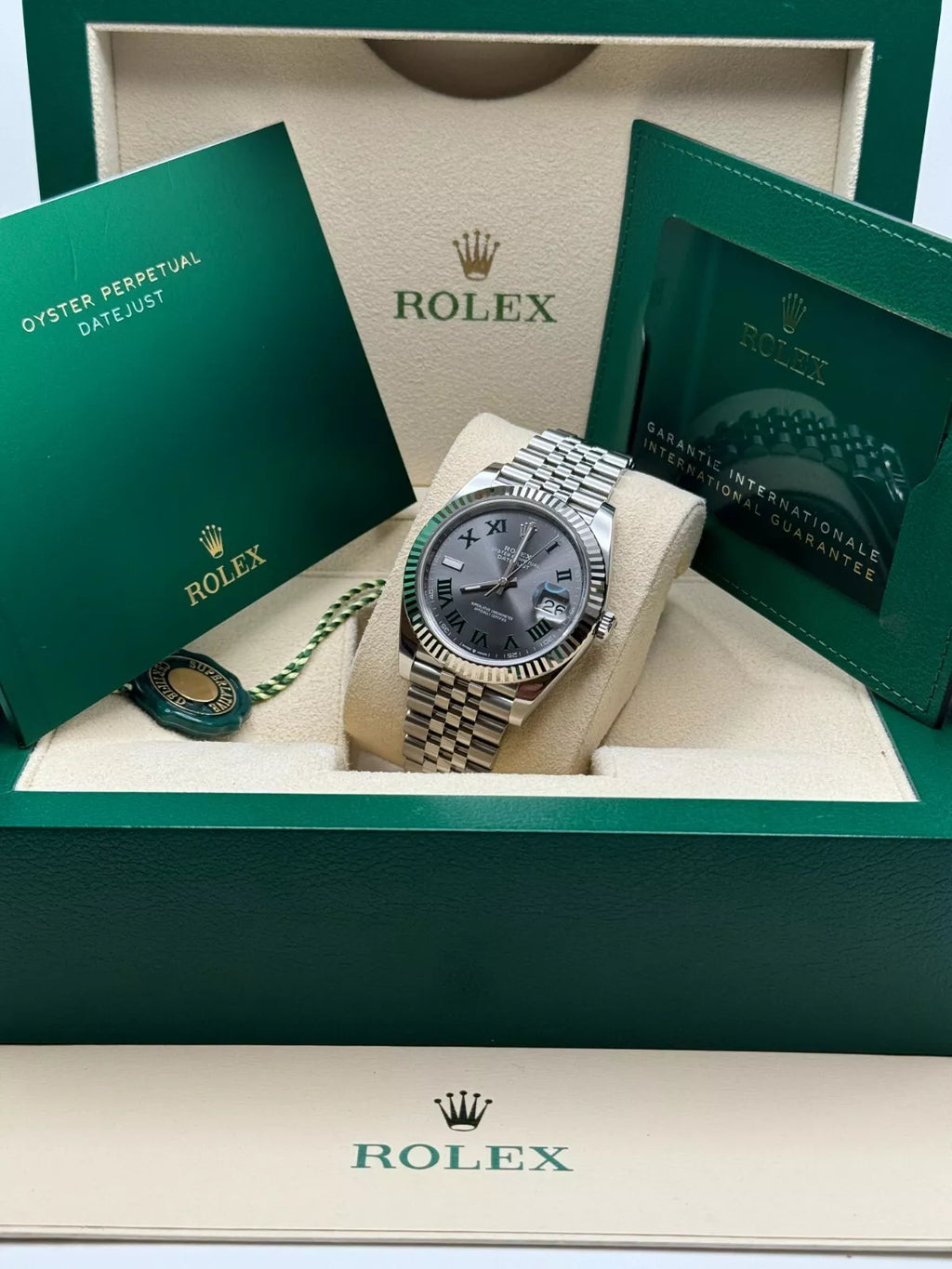 🔥Hot Sale🔥【1:1 Super Clone】  Datejust 41mm 126334 Slate Roman Jubilee Stainless Steel Mens Watch
