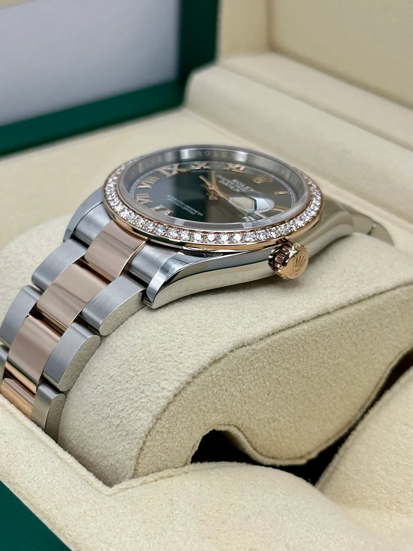 【1:1 Super Clone】  Datejust 36mm 126281 Slate Dial Oyster Bracelet