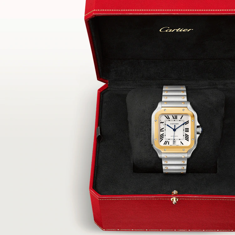 【1:1 Super Clone】SANTOS Gold Mix 39mm