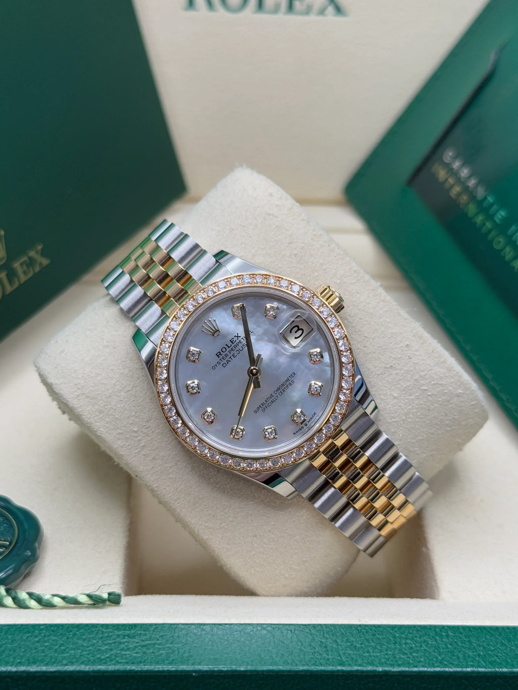 【1:1 Super Clone】 Datejust m278383-0027/0028 31mm Mother of Pearl Dial Oyster Bracelet