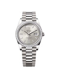 【1:1 Super Clone】 Day-Date 40mm 228349RBR-0001 Silver Dial President Bracelet