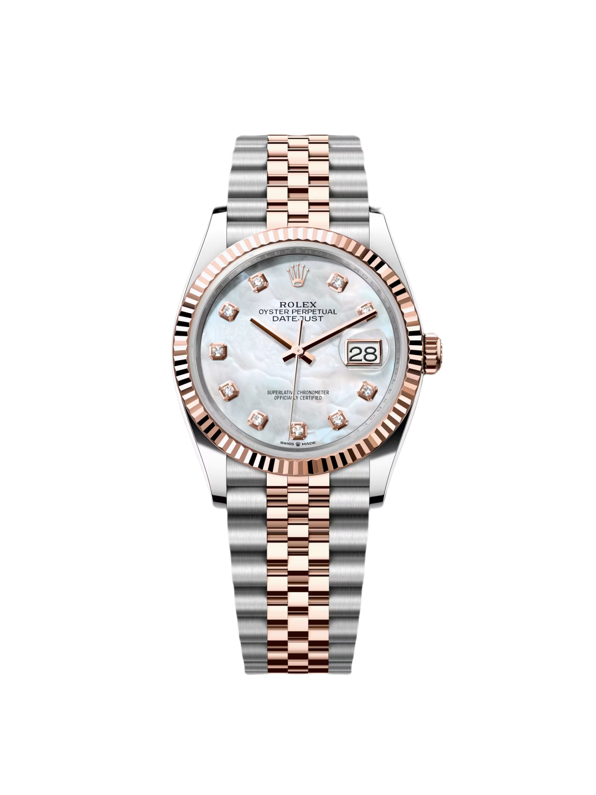 【1:1 Super Clone】  Datejust 36mm 126231 Mother-of-Pearl Dial Jubilee Bracelet