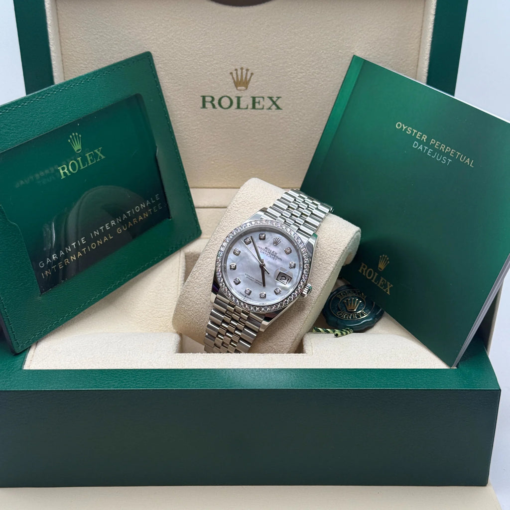 【1:1 Super Clone】  Datejust 36mm 126284 Mother-of-Pearl Dial Oyster Bracelet