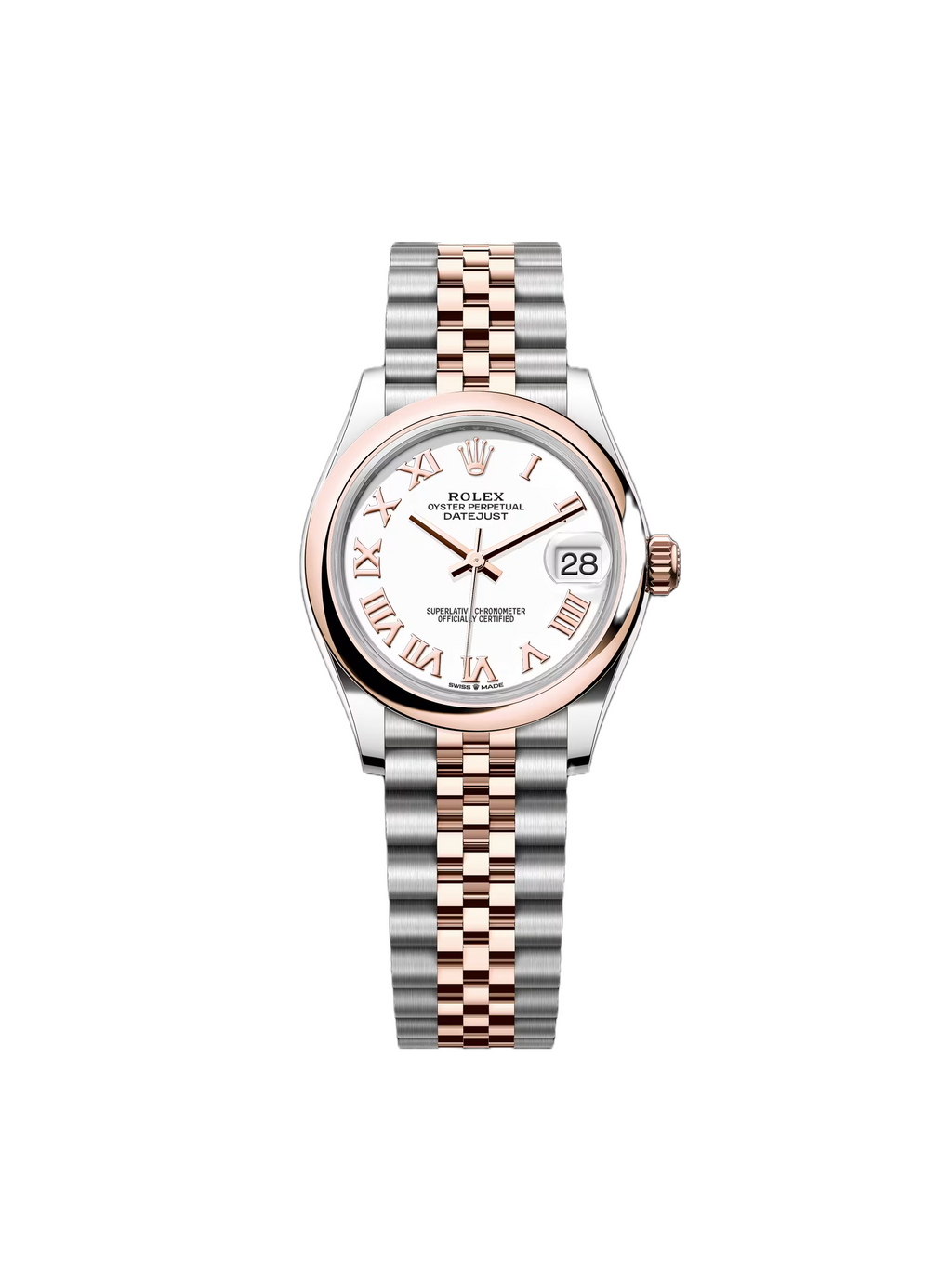 【1:1 Super Clone】 Datejust m278241-0001/0002 White 31mm Dial Oyster Bracelet Watch