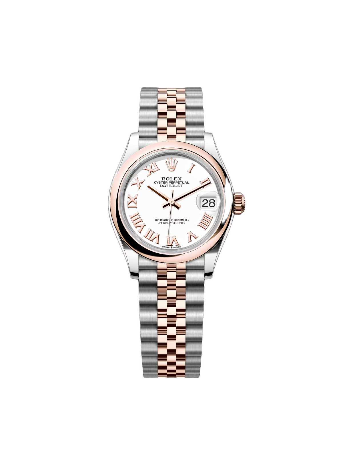 【1:1 Super Clone】 Datejust m278241-0001/0002 White 31mm Dial Oyster Bracelet Watch