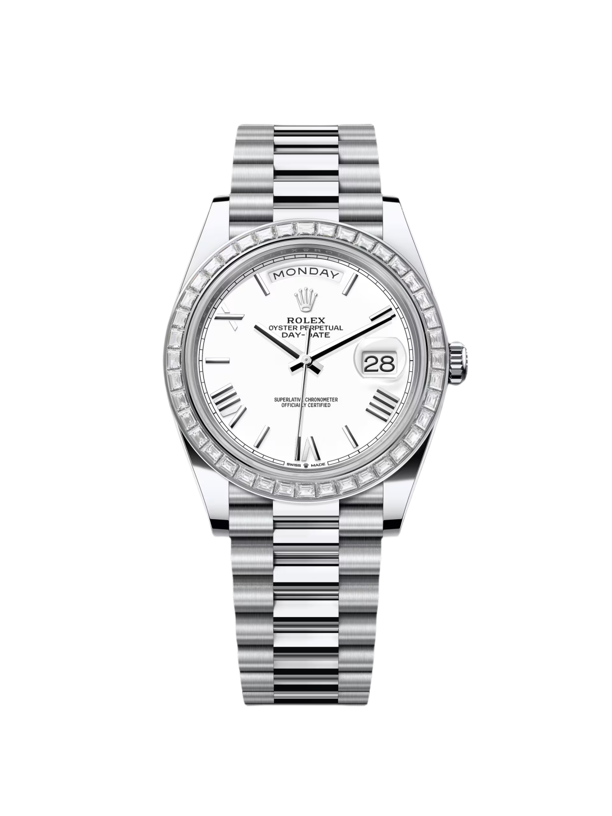 【1:1 Super Clone】 Day-Date 40mm 228396TBR-0018 White Roman Dial