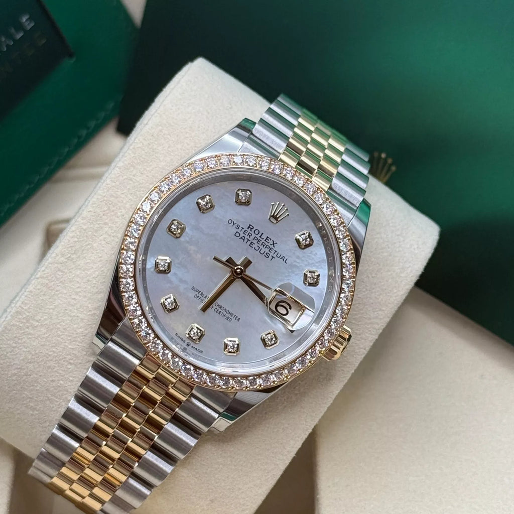 【1:1 Super Clone】  Datejust 36mm 126283 White Mother-of-Pearl Dial Jubilee Bracelet Watch