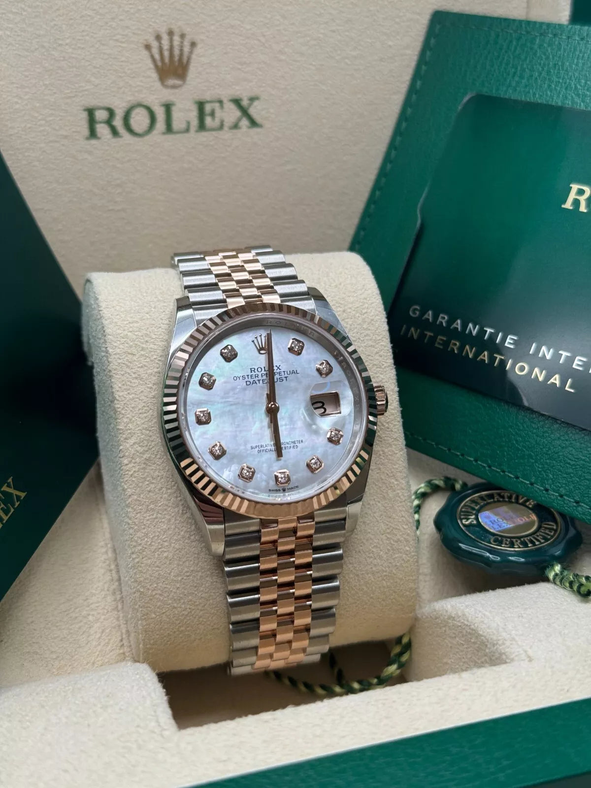 【1:1 Super Clone】  Datejust 36mm 126231 Mother-of-Pearl Dial Jubilee Bracelet