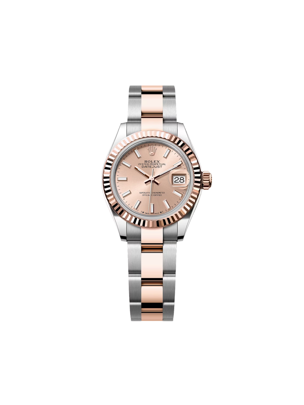 【1:1 Super Clone】 Lady-Datejust 28mm 279171 Sundust Index Oyster Stainless Steel and Rose Gold