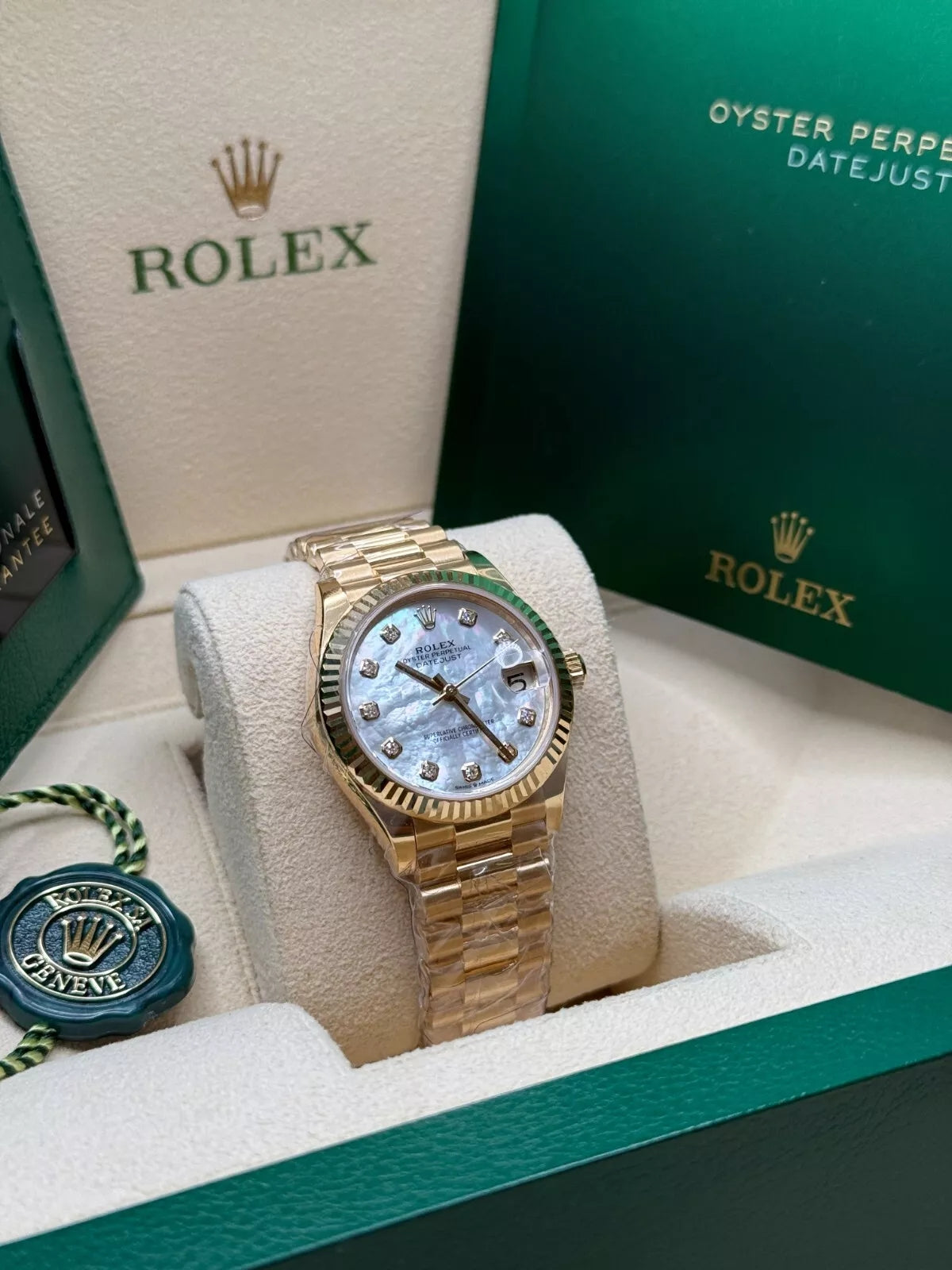 【1:1 Super Clone】 Datejust m278278-0010 Mother-of-Pearl 31mm Dial President Bracelet Watch