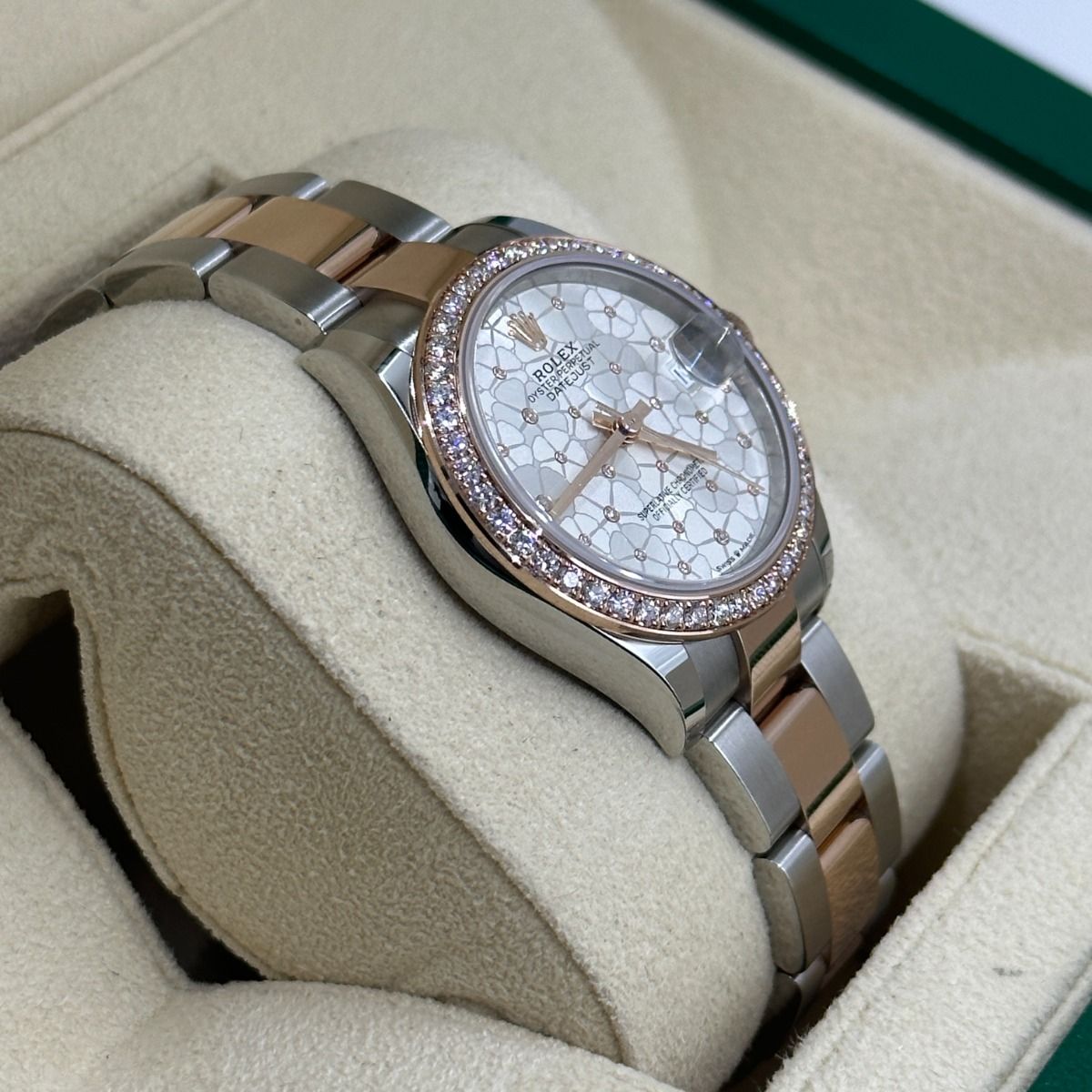 【1:1 Super Clone】 Datejust m278381-0031/0032 Silver Floral Motif Diamond Dial Diamond-Set Bezel 31mm