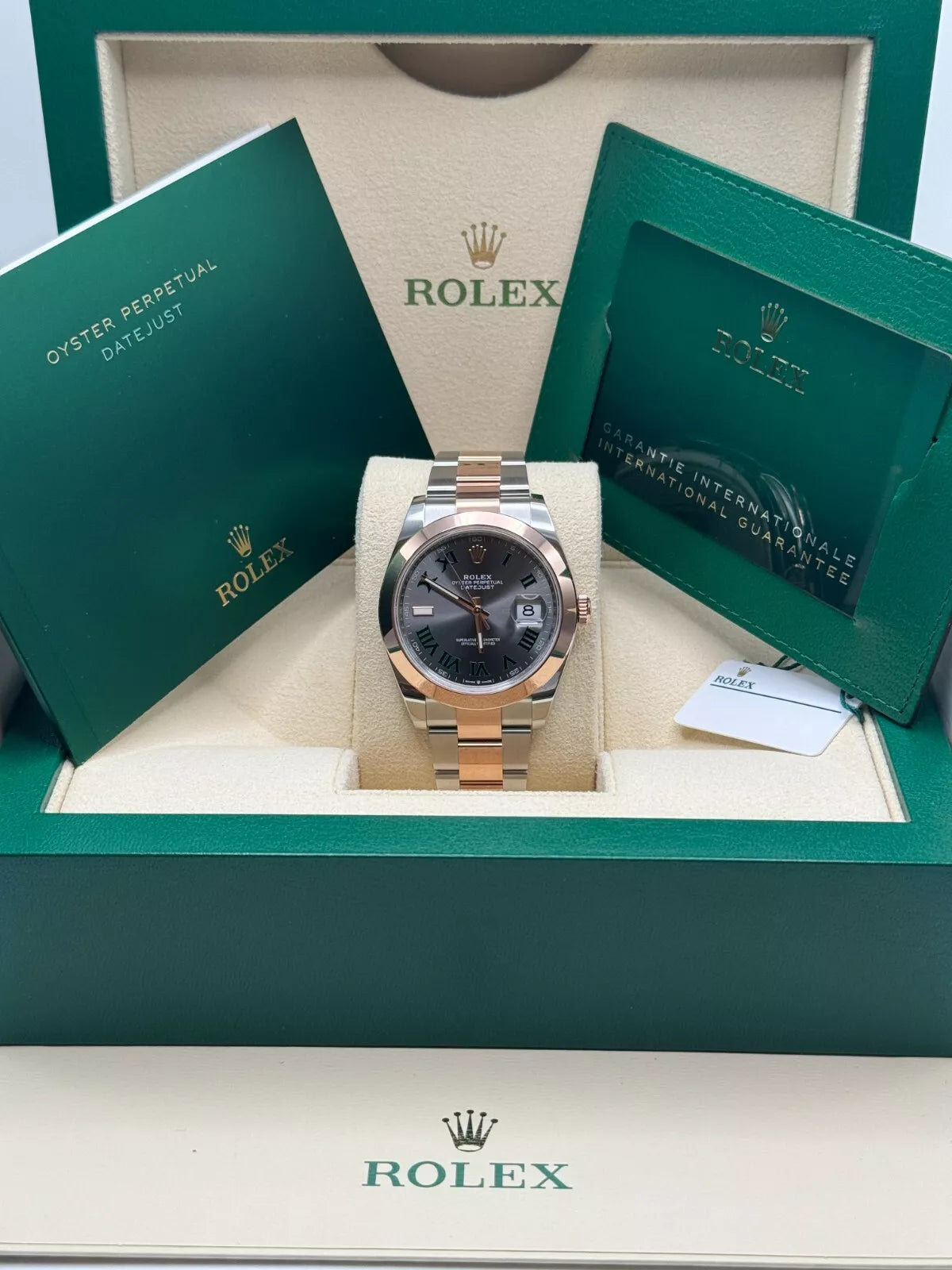 【1:1 Super Clone】 Datejust 41mm 126331 Oyster Band Steel and Everose Gold Men’s Watch