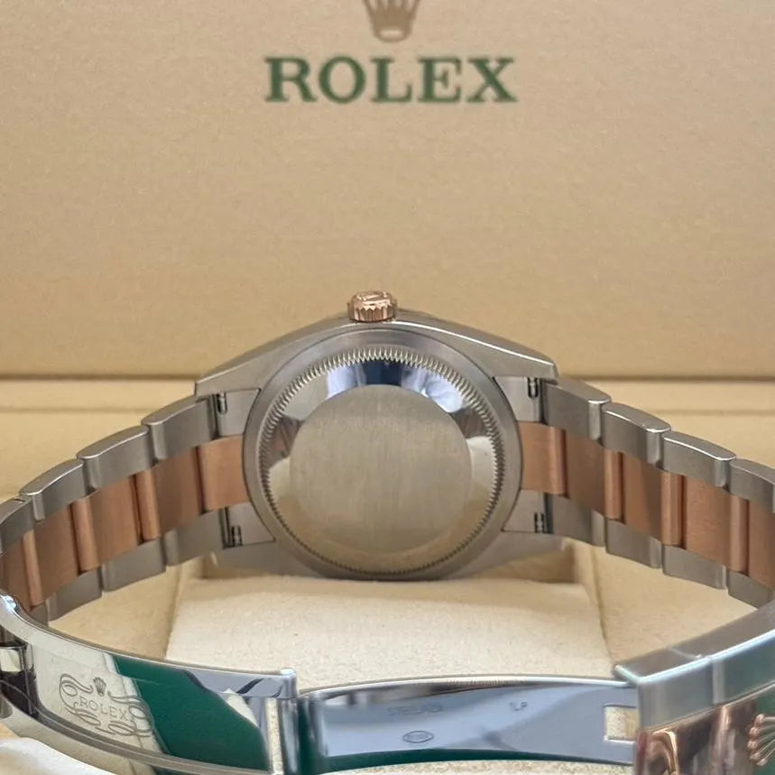 【1:1 Super Clone】  Datejust 36mm 126231 Slate/Gray Dial Oystersteel and 18K Rose gold Oyster Bracelet