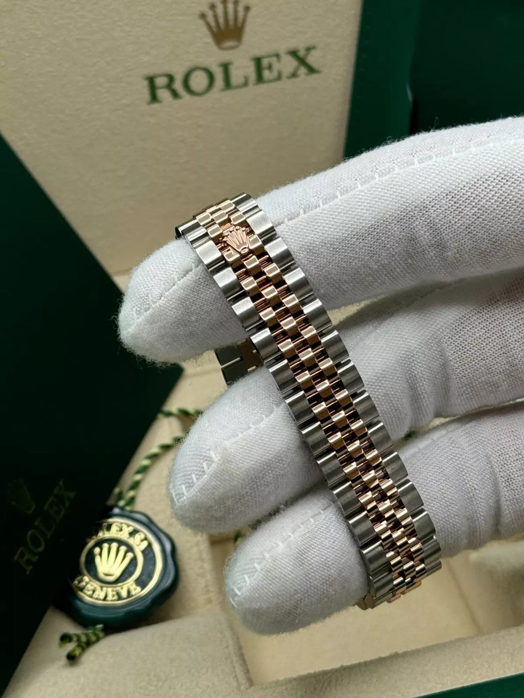 【1:1 Super Clone】 Lady-Datejust 28mm 279171 Green Diamond Oyster Stainless Steel and Rose Gold