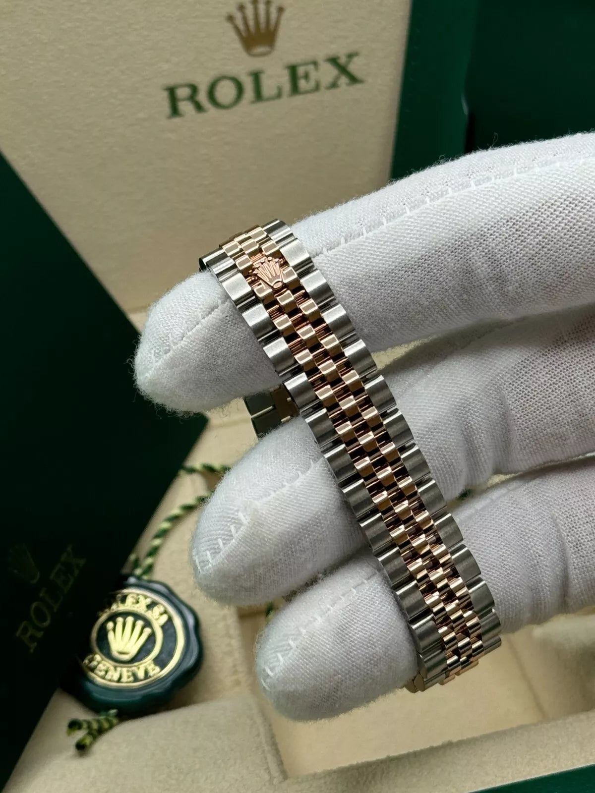 【1:1 Super Clone】 Lady-Datejust 28mm 279171 Green Diamond Oyster Stainless Steel and Rose Gold