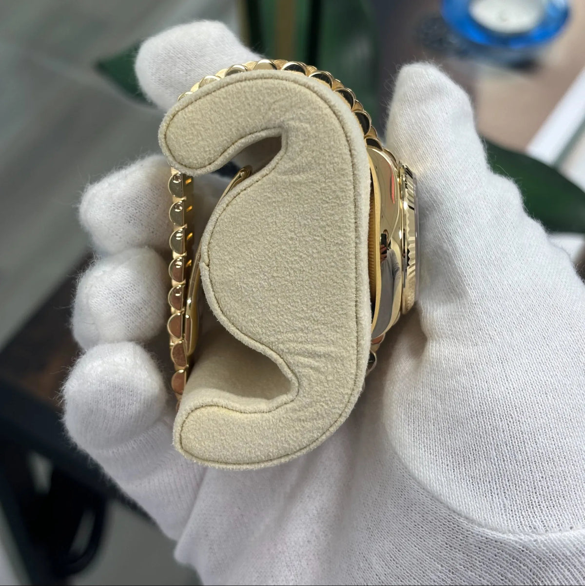 【1:1 Super Clone】 Datejust m278278-0011 Olive Green 31mm Dial President Bracelet Watch