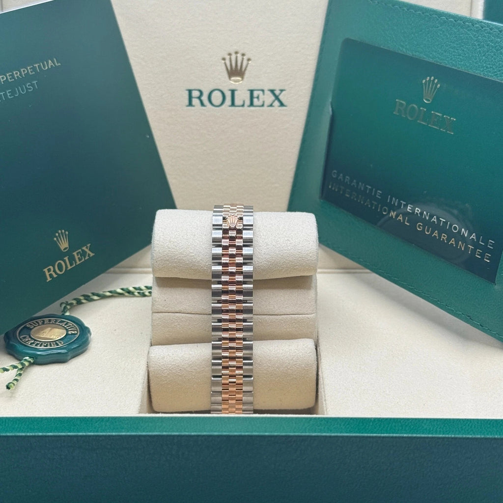 【1:1 Super Clone】 Lady-Datejust 28mm 279381RBR Green Diamond Dial Oyster Bracelet