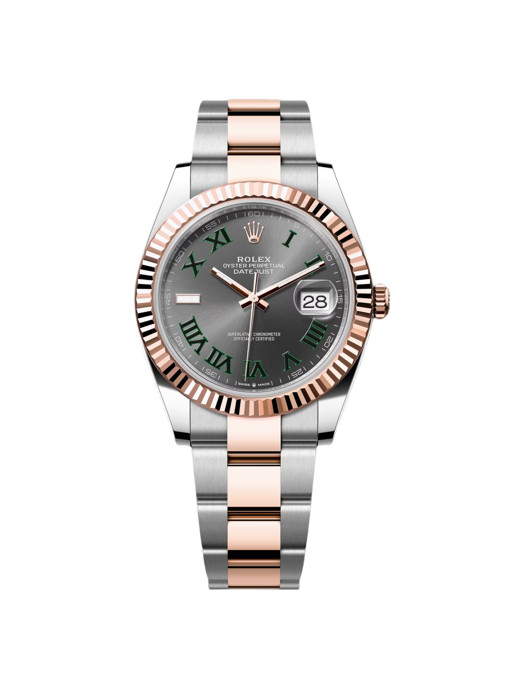 【1:1 Super Clone】 Datejust 41mm 126331 Oyster Band Steel and Everose Gold Men’s Watch