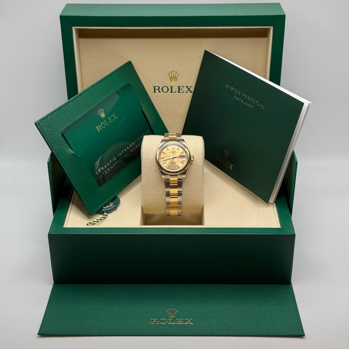 【1:1 Super Clone】 Lady-Datejust 28mm  279163 Champagne Dial Oyster Bracelet