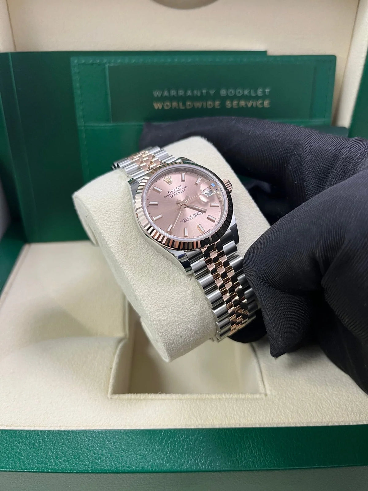 【1:1 Super Clone】 Lady-Datejust 28mm 279171 Sundust Index Oyster Stainless Steel and Rose Gold