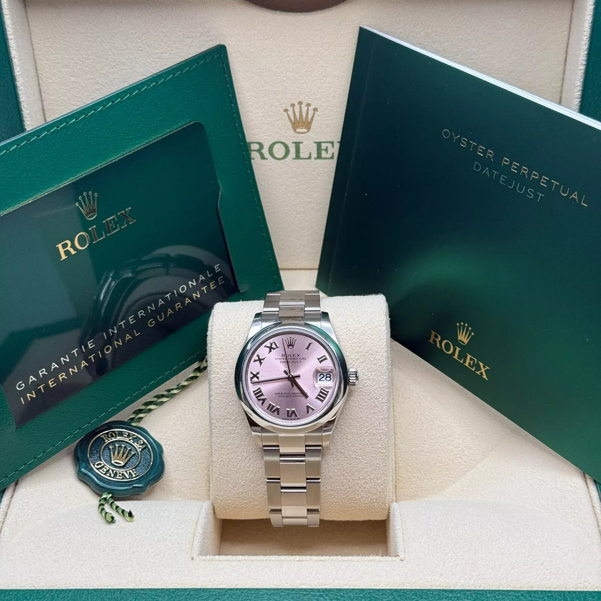 【1:1 Super Clone】 Datejust m278240-0013/0014 31mm Pink Roman Domed Bezel Oyster Oystersteel