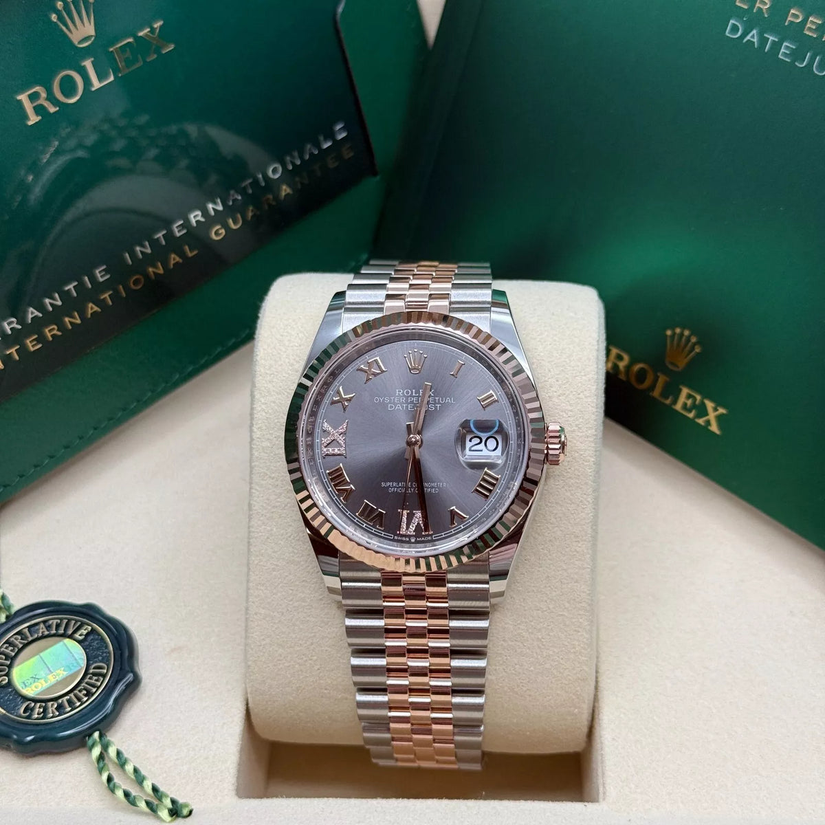 【1:1 Super Clone】  Datejust 36mm 126231 Slate Dial Jubilee Bracelet