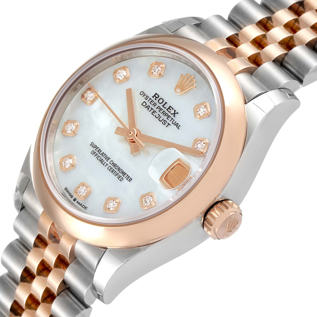 【1:1 Super Clone】 Datejust m278241-0025/0026 White Mother-of-Pearl 31mm Dial Oyster Bracelet Watch