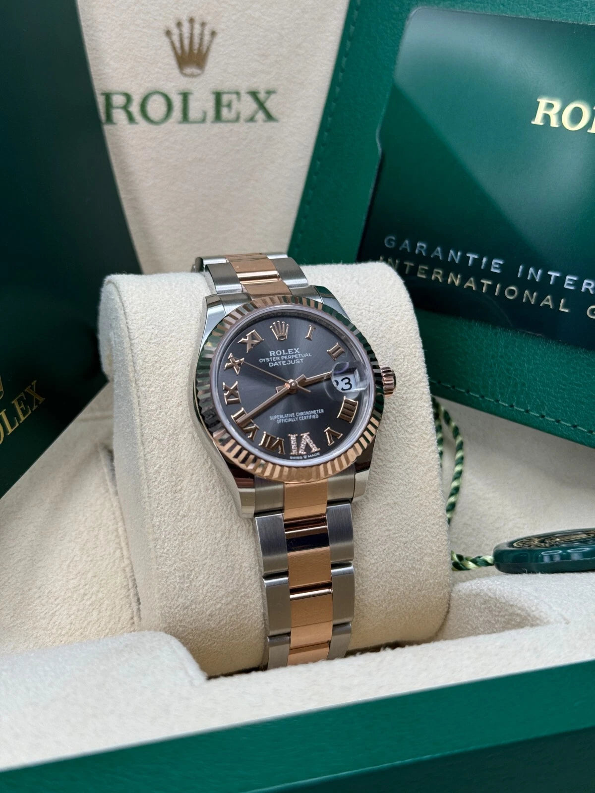 【1:1 Super Clone】 Datejust m278271-0029/0030 Slate 31mm Dial Oyster Bracelet Watch