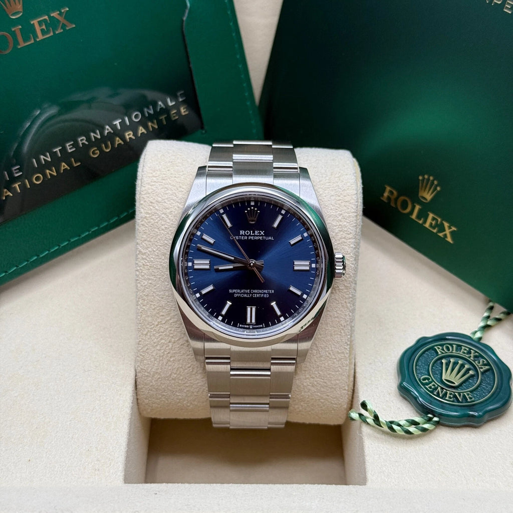 【1:1 Super Clone】 Oyster Perpetual 36mm 126000-0015 Blue Dial Stainless Steel Oyster Bracelet