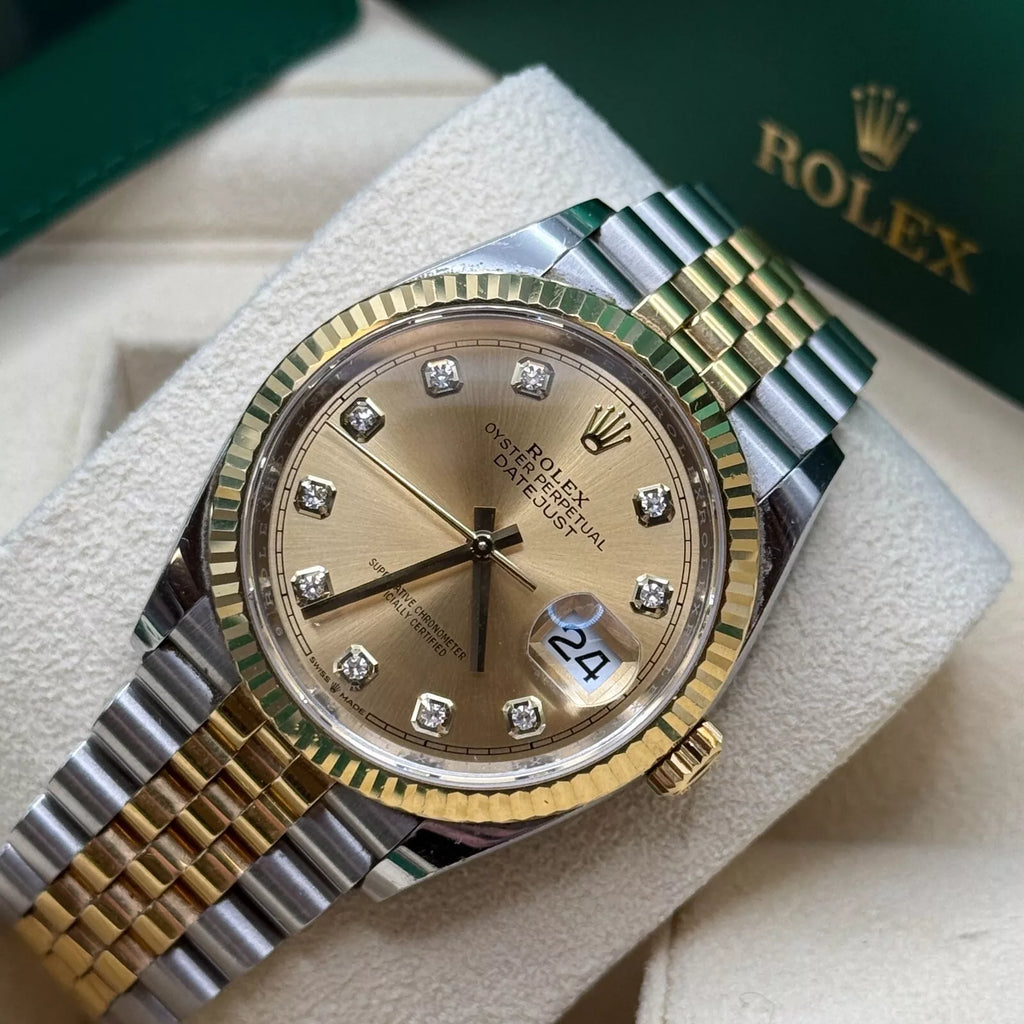 【1:1 Super Clone】  Datejust 36mm 126233 Champagne Dial Jubilee Bracelet Watch
