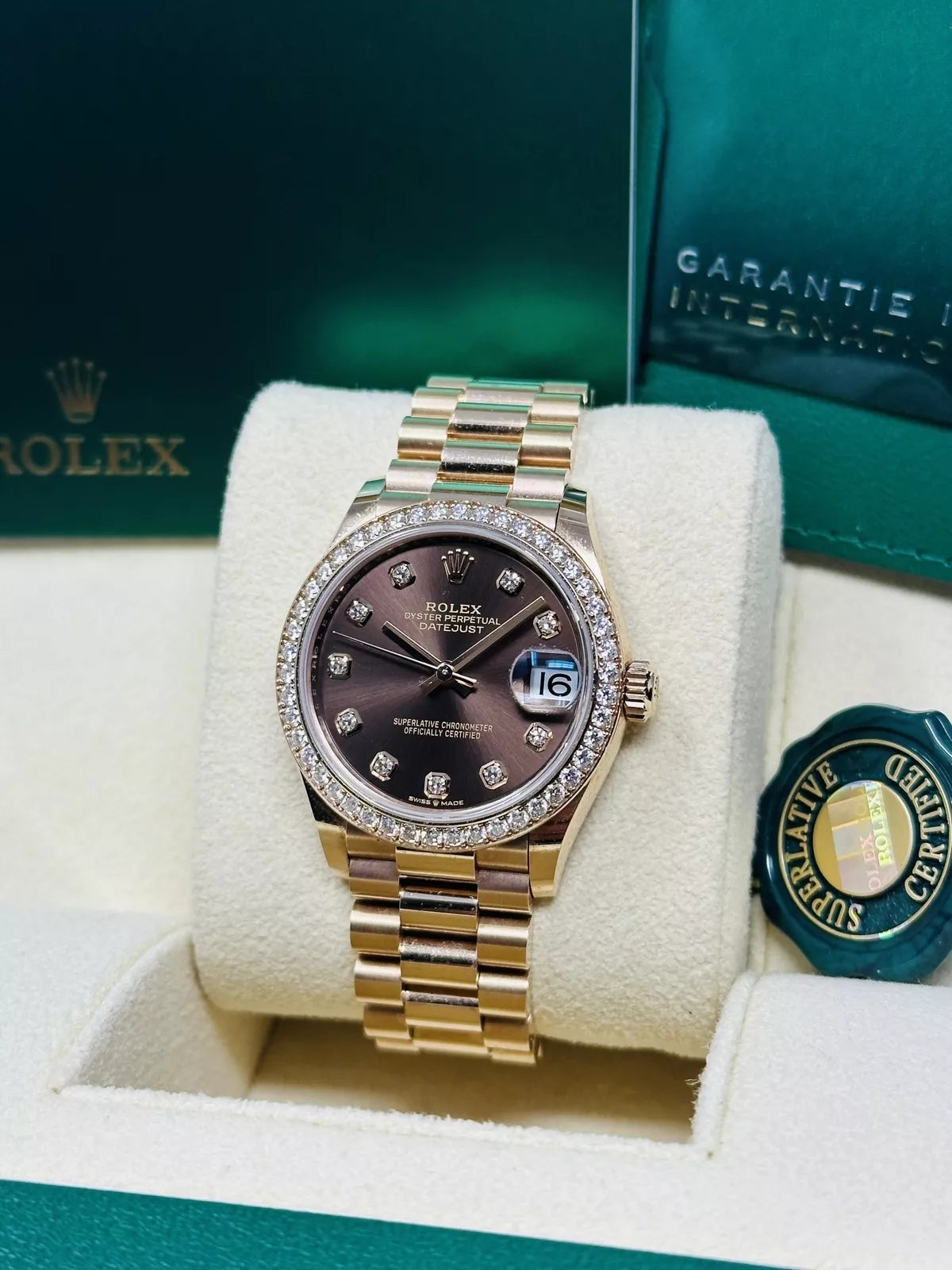 【1:1 Super Clone】 Datejust m278285RBR-0006 Chocolate Dial 31mm