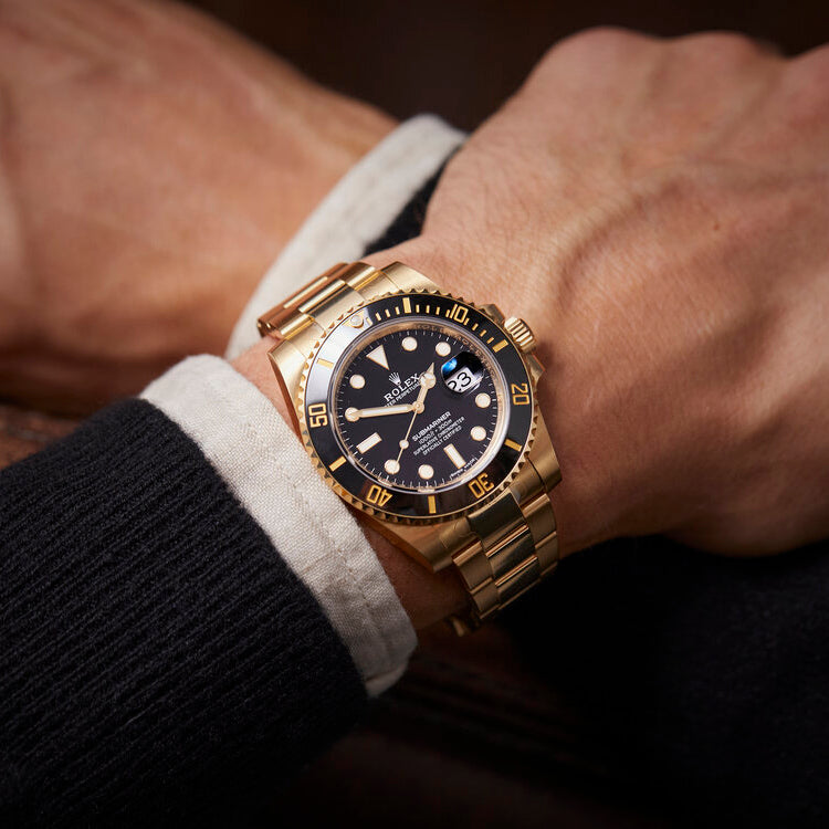 🔥Hot Sale🔥【1:1 Super Clone】Rolex Perpetual Submariner Date 41mm Blue Dial Yellow Gold 126618LB