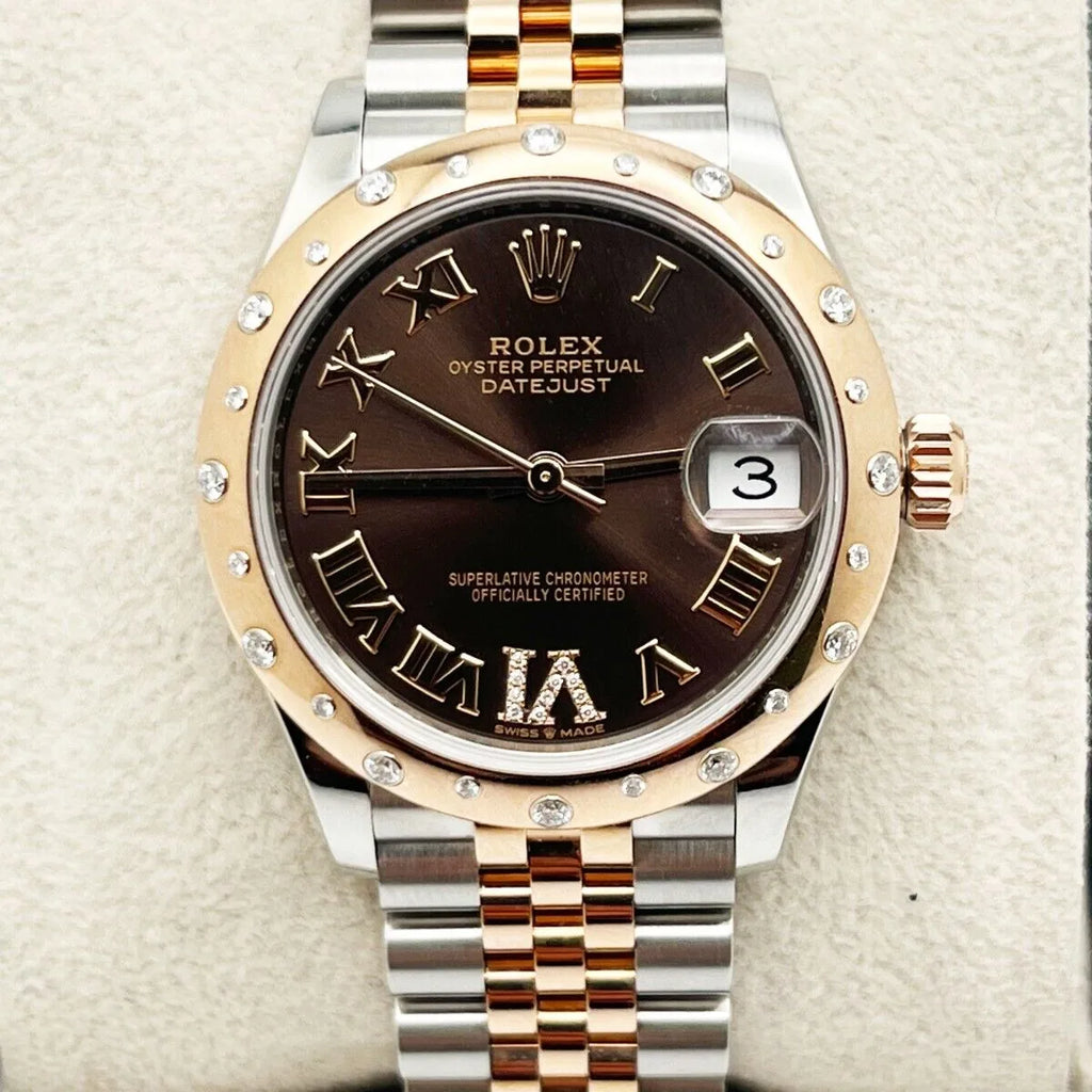 【1:1 Super Clone】 Datejust m278341-0003/0004 Chocolate Dial 31mm Oyster Bracelet