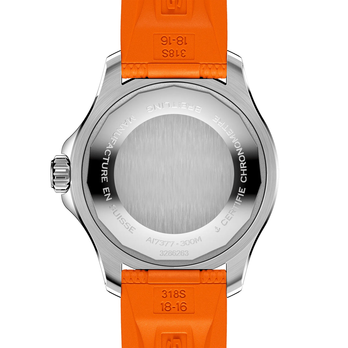 【1:1 Super Clone】BREITLINGSuperocean 36mm Orange Dial Ladies Automatic Strap Watch