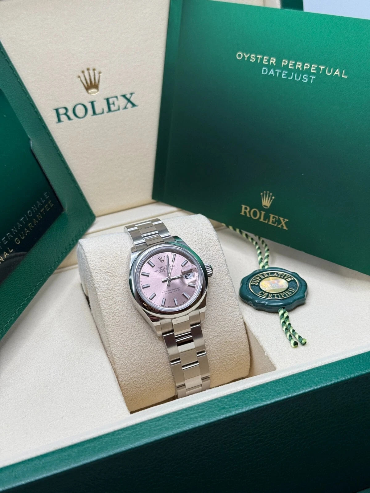 【1:1 Super Clone】 Lady-Datejust 28mm  279160 Oyster Perpetual Pink Dial Oyster Bracelet