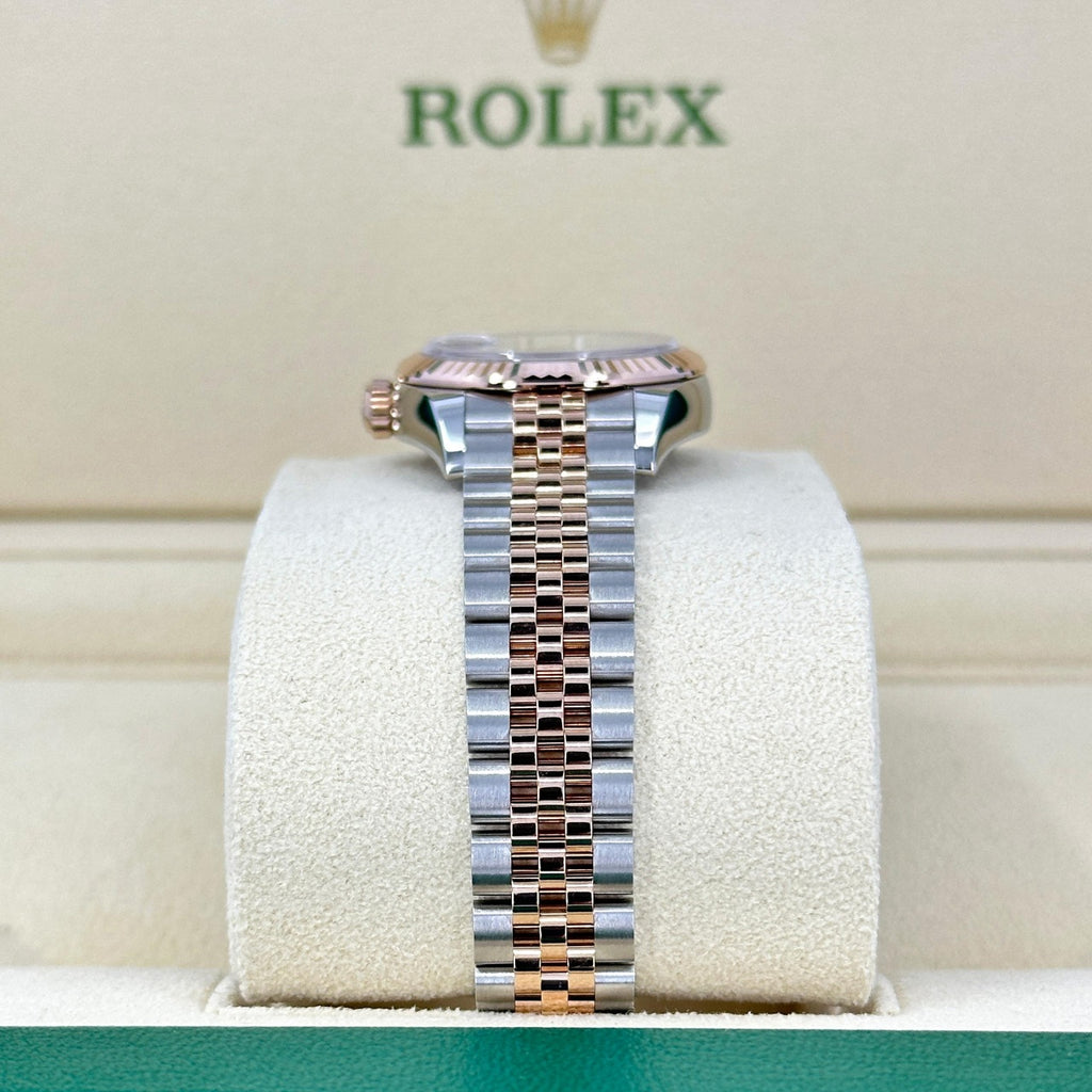 【1:1 Super Clone】 Lady-Datejust 28mm 279171 Chocolate Roman Oyster Stainless Steel and Rose Gold