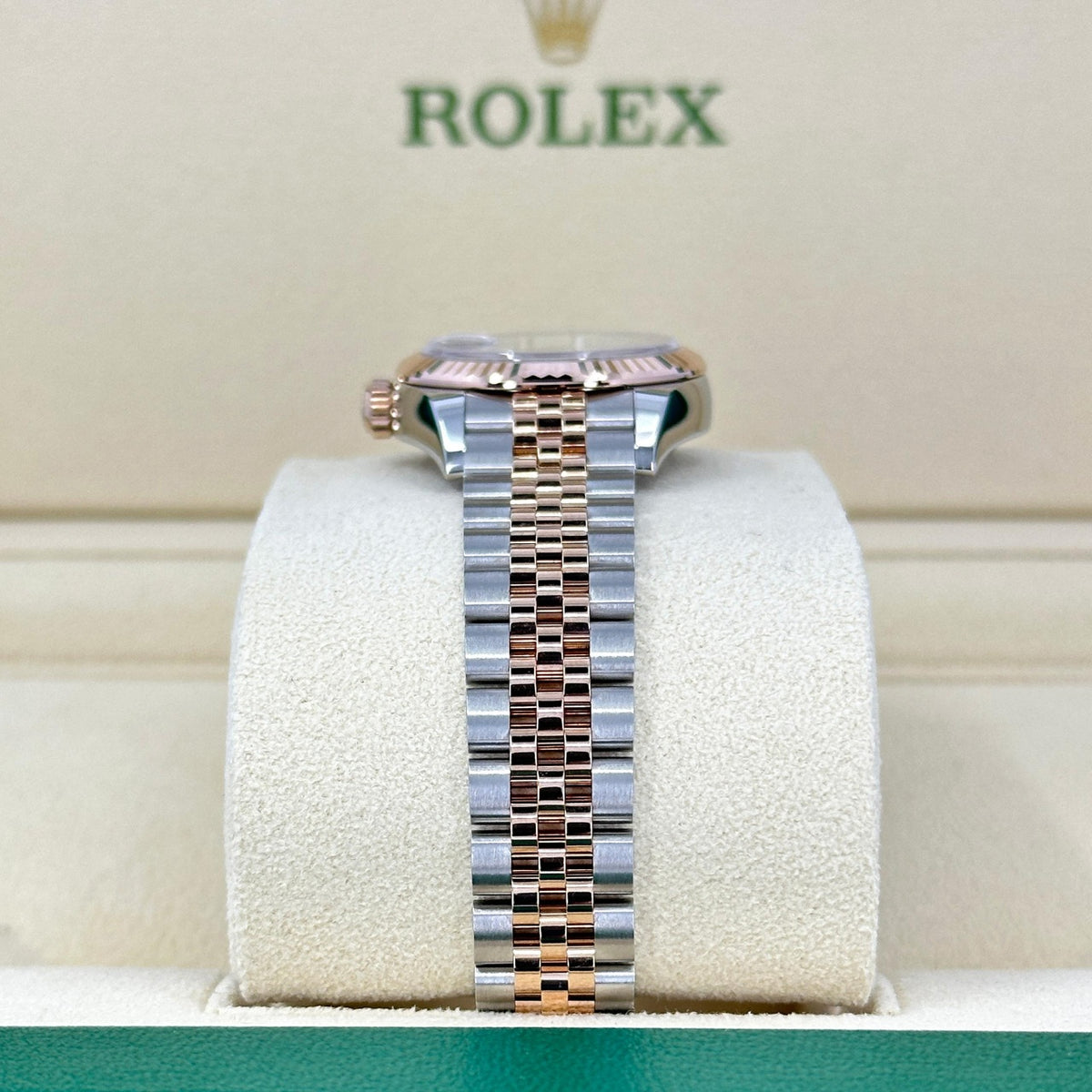 【1:1 Super Clone】 Lady-Datejust 28mm 279171 Chocolate Roman Oyster Stainless Steel and Rose Gold