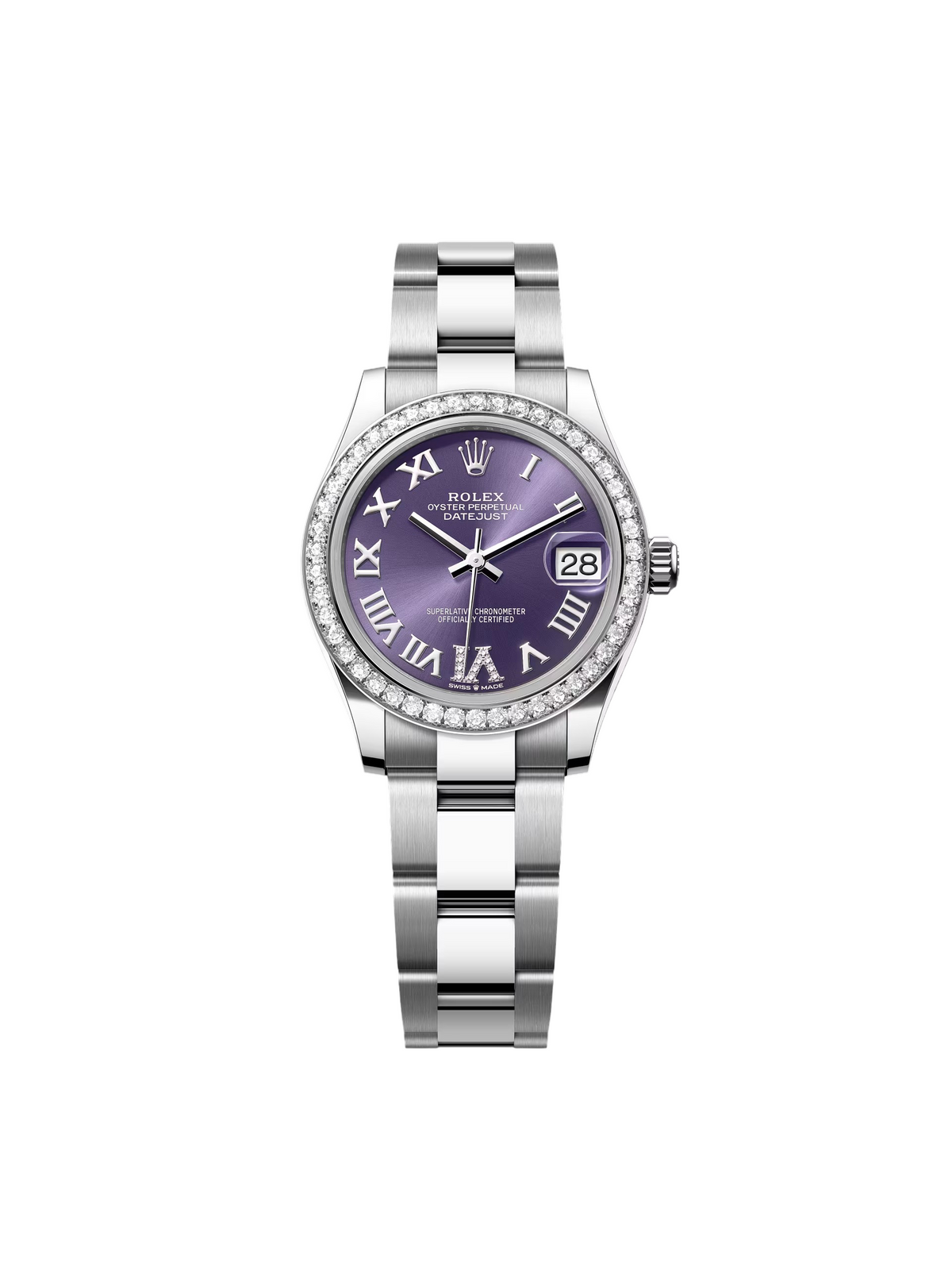 【1:1 Super Clone】 Datejust m278384RBR-0029/0030 Aubergine 31mm Dial Jubilee Watch
