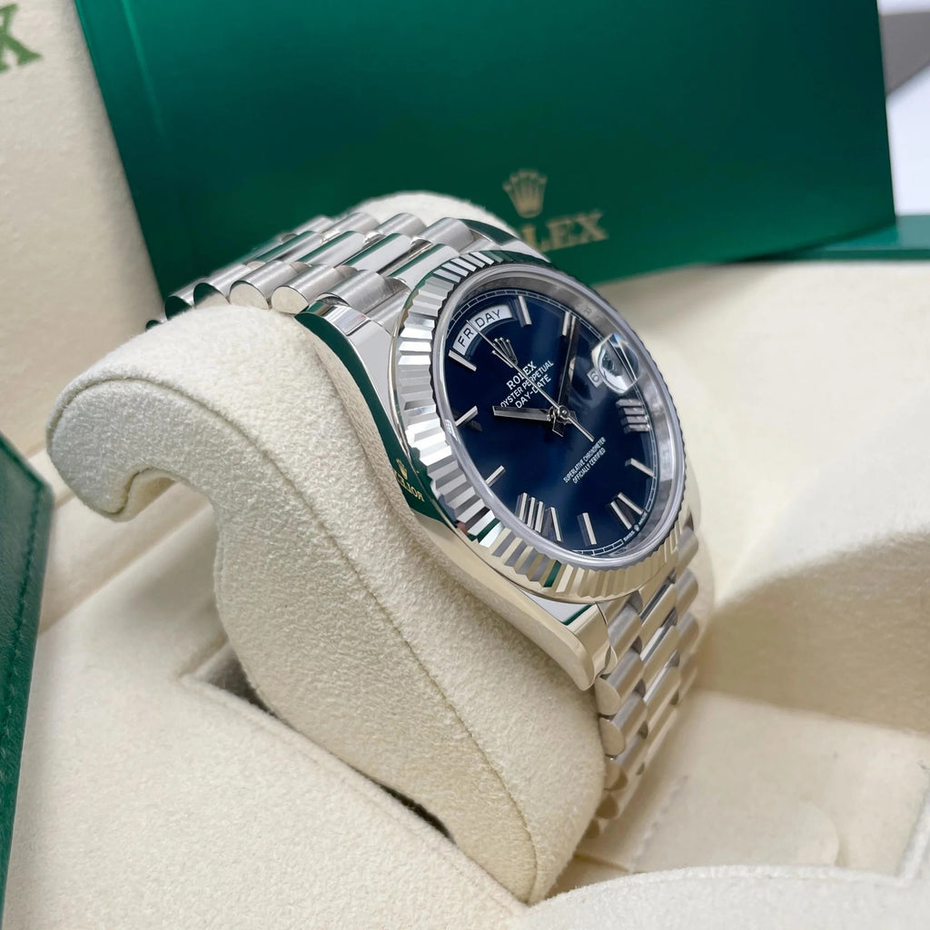 【1:1 Super Clone】  Day-Date "President" 40mm Blue Roman Dial  228236-0007