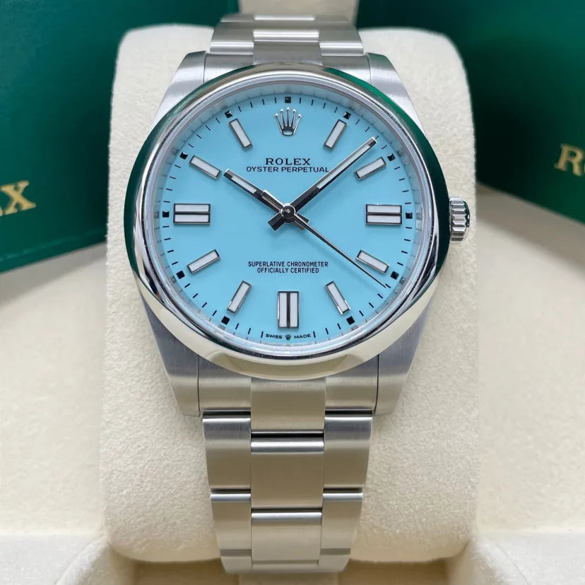【1:1 Super Clone】 Oyster Perpetual 36mm 126000-0006 Tiffany Blue Turquoise Dial