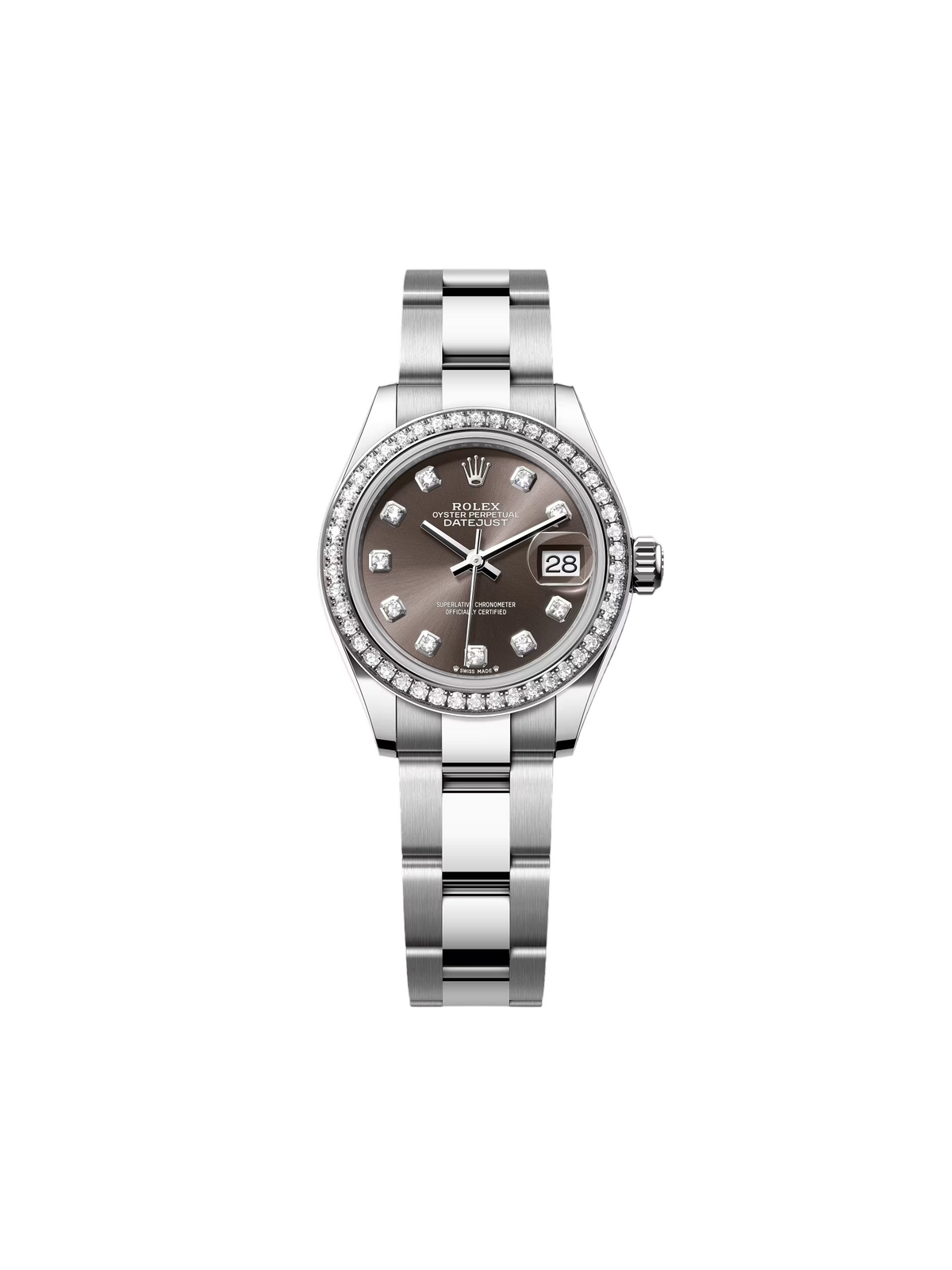 【1:1 Super Clone】 Lady-Datejust 28mm 279384RBR Dark Gray set with Diamonds