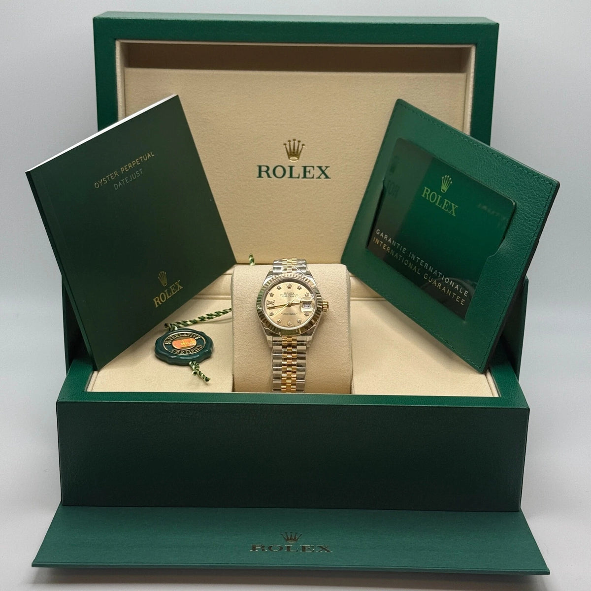 【1:1 Super Clone】 Lady-Datejust 28mm 279173 Champagne Diamond Dial Oyster Bracelet
