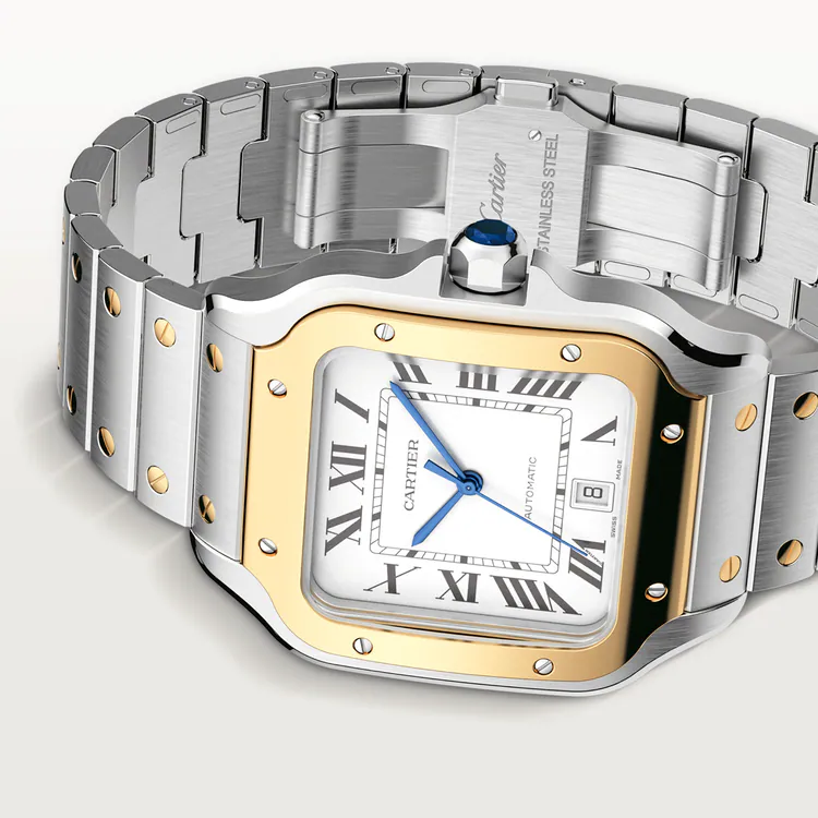【1:1 Super Clone】SANTOS Gold Mix 39mm