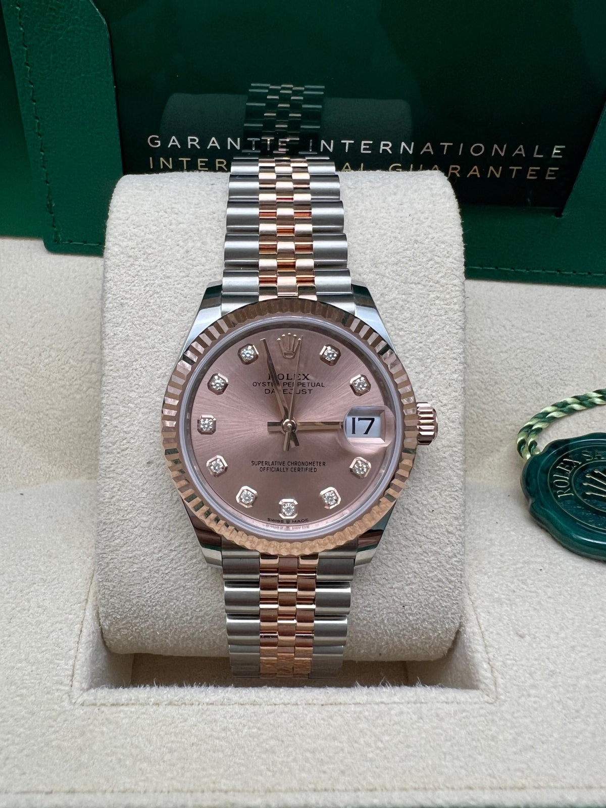 【1:1 Super Clone】 Datejust m278271-0023/0024 Rose 31mm Dial Oyster Bracelet Watch