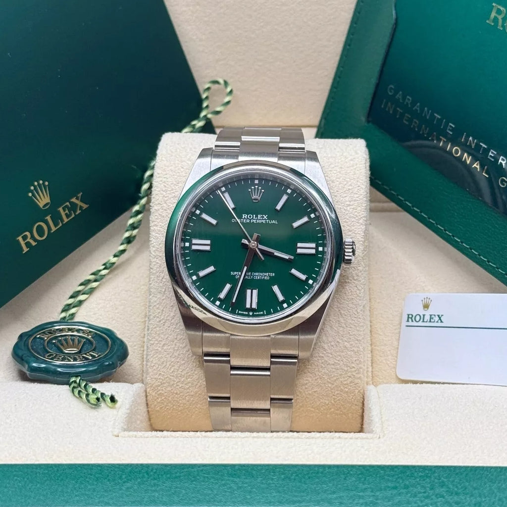 【1:1 Super Clone】 Oyster Perpetual 36mm 126000-0005 Green Dial Oyster Stainless Steel Bracelet