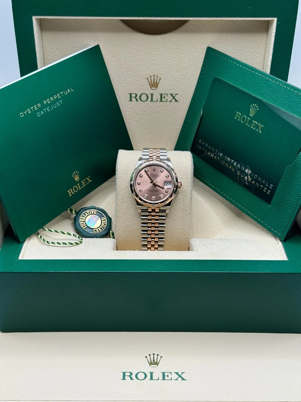 【1:1 Super Clone】 Datejust m278341-0023/0024 Rosé Dial 31mm Oyster Bracelet